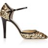 Jimmy Choo Tessa Sequined Leather Pumps in Gold - Lyst