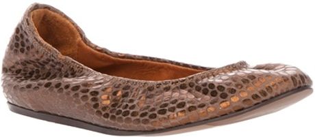 Lanvin Ballerina Pump in Brown - Lyst