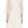 Lover Tennessee Lacetrimmed Satin Jersey Dress in White (ivory) - Lyst