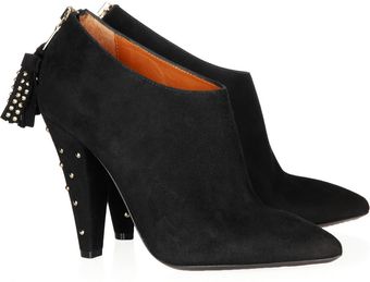 Mulberry Studded Suede Ankle Boots - Lyst