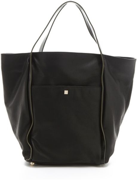 Pour La Victoire Kimbel Square Shopper in Black