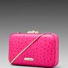 Rebecca Minkoff Minaudier Clutch in Pink (hot pink ostrich) - Lyst