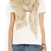 Stella Mccartney Metallic Woolblend Scarf in Beige - Lyst