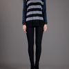Stella Mccartney Contrast Striped Sweater in Blue (grey) - Lyst