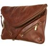 Topshop Zip and Stud Clutch Bag in Brown (tan) - Lyst