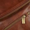Topshop Zip and Stud Clutch Bag in Brown (tan) - Lyst