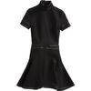 Givenchy Slim Punto Milano Flare Dress in Black - Lyst