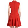 Givenchy Knit Peplum Flare Dress in Red - Lyst