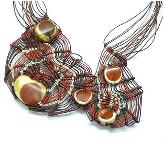 Ifatcreations Red Fantasy Necklace Nr 390 - Lyst