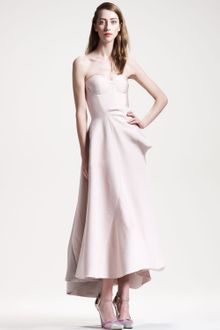 Jil Sander Colorblock Strapless Gown - Lyst