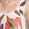 Pussycat Feather Print Chiffon Vest in Beige (white) - Lyst
