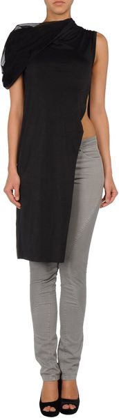 Rick Owens Sleeveless T-Shirt - Lyst