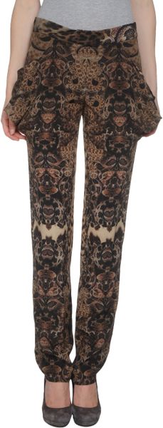 Roberto Cavalli Casual Trouser in Khaki (lead) - Lyst