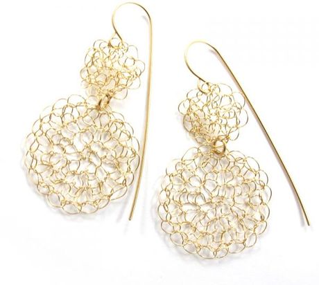 Sari Glassman Ornit Earrings Circles Collection in Gold - Lyst