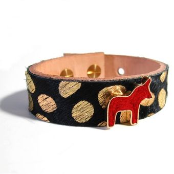 Serena Chen Dala Horse Leather Cuff - Lyst