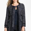 Tory Burch Annabelle Tweed Coat in Blue (navy multi) - Lyst