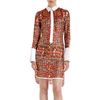 Altuzarra Multipattern Print Shirt Dress in Brown (multi) - Lyst