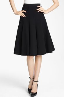 Donna Karan New York Collection Box Pleat Crepe Skirt - Lyst
