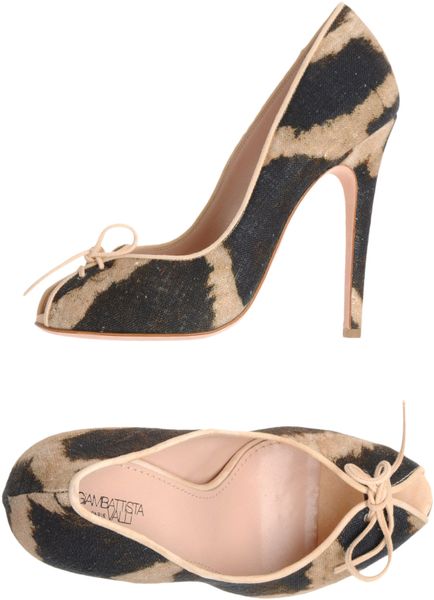 Giambattista Valli Pumps with Open Toe in Blue (sand) - Lyst
