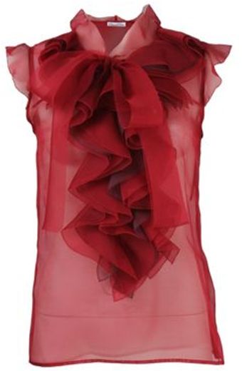 Oscar de la Renta Oscar De La Renta Blouse - Lyst