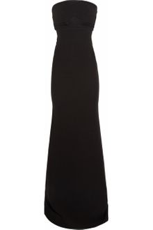 Victoria Beckham Strapless Silkblend Stretchcrepe Gown - Lyst