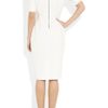 Burberry Stretchtwill Dress in White - Lyst