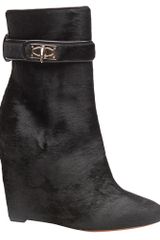 Givenchy Sharlock Calf Hair Wedge Boot