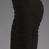 James Perse Ruched Pencil Skirt in Black - Lyst
