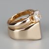 Maison Martin Margiela Stacked Ring in Gold - Lyst