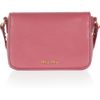 Miu Miu Embellished Leather Shoulder Bag in Pink - Lyst
