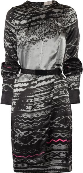 Preen Line Nebraska Silksatin Dress in Black - Lyst