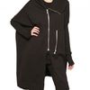 Rick Owens Oversize Cotton Fleece Sweatshirt in Black - Lyst