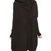 Rick Owens Oversize Cotton Fleece Sweatshirt in Black - Lyst