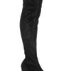 Stella Mccartney Faux Suede Thigh Boots in Black - Lyst