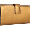 Alexander Mcqueen Continental Wallet in Gold (b) - Lyst