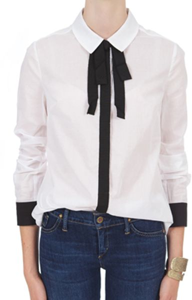 Alice By Temperley Candy Fitted Shirt in White - Lyst