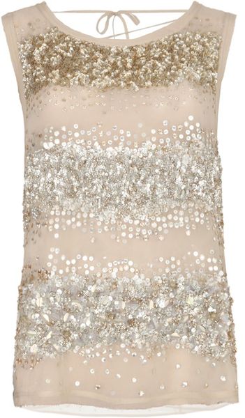 Allsaints Restrain Top in Beige (antique nude) - Lyst