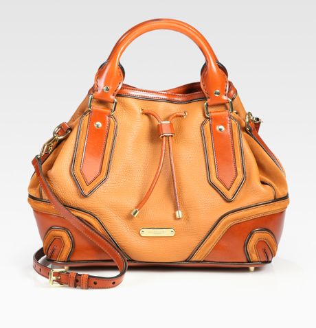 Burberry Prorsum Earlesburn Leather and Suede Tote in Brown (tan) - Lyst