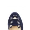Charlotte Olympia Kitty Flat in Blue (navy) - Lyst