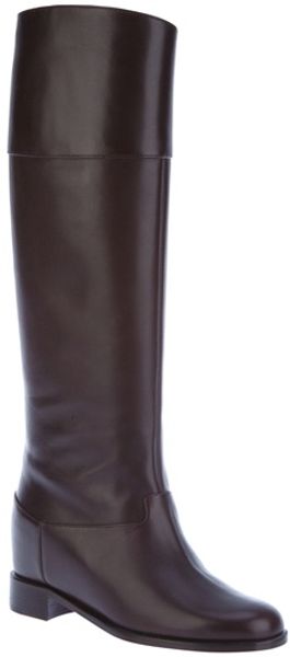 Christian Louboutin Rider Boots in Brown - Lyst