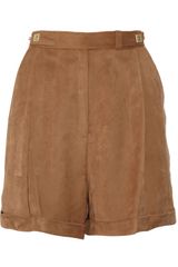Diane Von Furstenberg Dinne Faux Suede Shorts