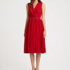 Giambattista Valli Wrapfront Dress in Red - Lyst