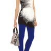 Karen Millen Customised Texture Print in Black (black & white) - Lyst