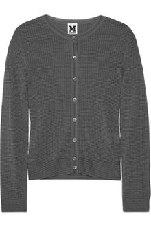 M Missoni Ribbed Merino Wool Blend Cardigan - Lyst