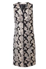 Marni Cotton Floral Brocade Dress