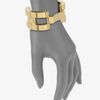 Michael Kors Hinged Link Bangle Bracelet in Gold - Lyst