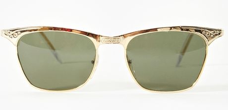 Nasty Gal Bandit Shades in Gold - Lyst