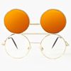 Nasty Gal Flip Side Shades Gold in Gold - Lyst