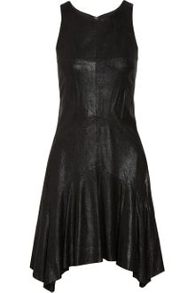 Theyskens' Theory Diamo Brushed Leather Dress - Lyst