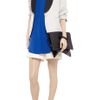 Victoria Beckham Drape Back Crepe Tank in Blue (denim) - Lyst